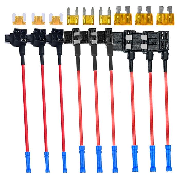 3 Types Add-A-Circuit Adapter & Fuse Kit - Fuse Tap Fuse