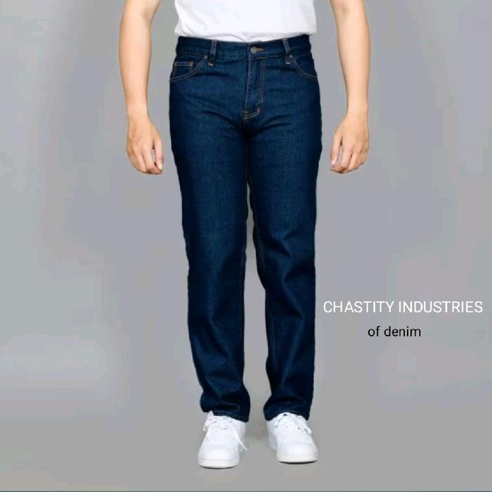 CHASTITY Celana Jeans Pria Panjang Celana Standar Pria