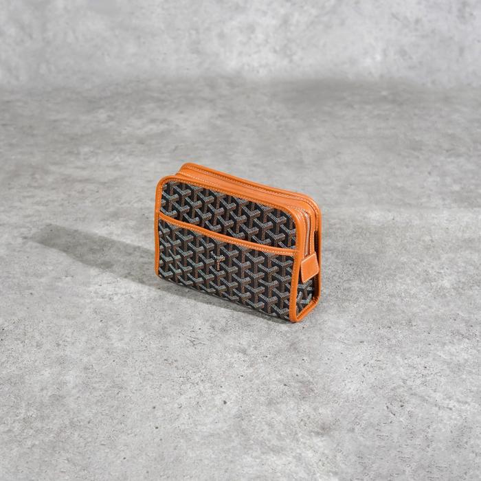 Tas GOYARD JOUVENCE BLACK TAN CLUTCH BAG 100% ORIGINAL - 24X19X6CM