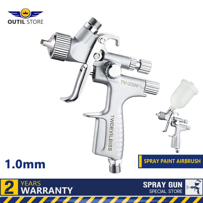 High Quality Mini Paint Spray Gun 1.0mm Nozzle Airbrush Spray Gun Car