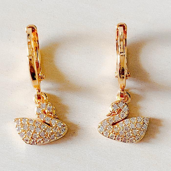(NEW) Anting Wanita Angsa Full Zirconia Gold Xuping