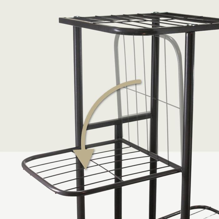Rak Tanaman Rak Pot Bunga Besi 8 Layer Bertingkat Flower Stand Rack