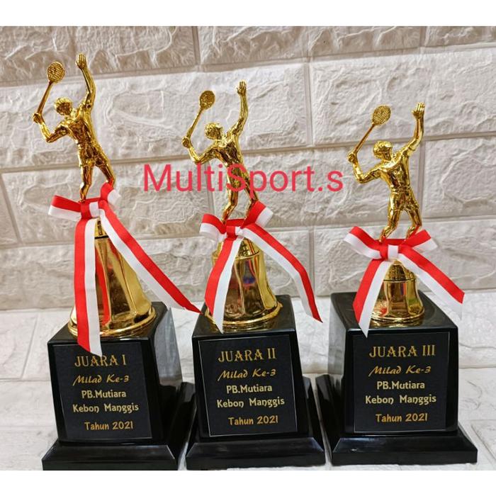 PIALA TROPHY BADMINTON BULUTANGKIS 1 SET 123