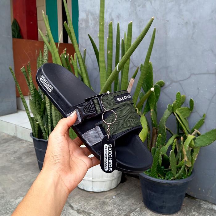 SANDAL JUMBO SKECHERS PRIA TERBARU SIZE 43 - 50 *