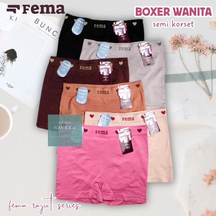 12Pcs Cd Boxer Wanita Fema Celana Dalam Wanit Dewasa Semi Korset Legging Pendek Short Hh Waist Untuk