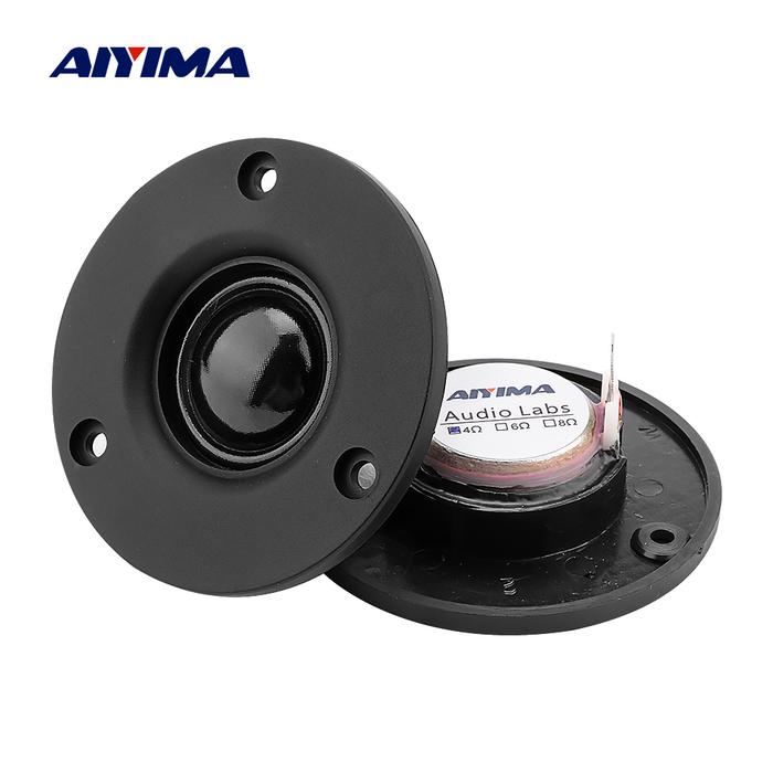 AIYIMA 2Pcs 3 Inch Tweeter Speaker 25 Core Silk Membrane 4 6 OHM 20W