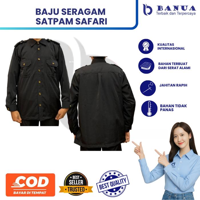 SATPAM SAFARI BAJU \ SERAGAM SATPAM SAFARI \ BAJU SERAGAM SATPAM SAFARI \ BAJU