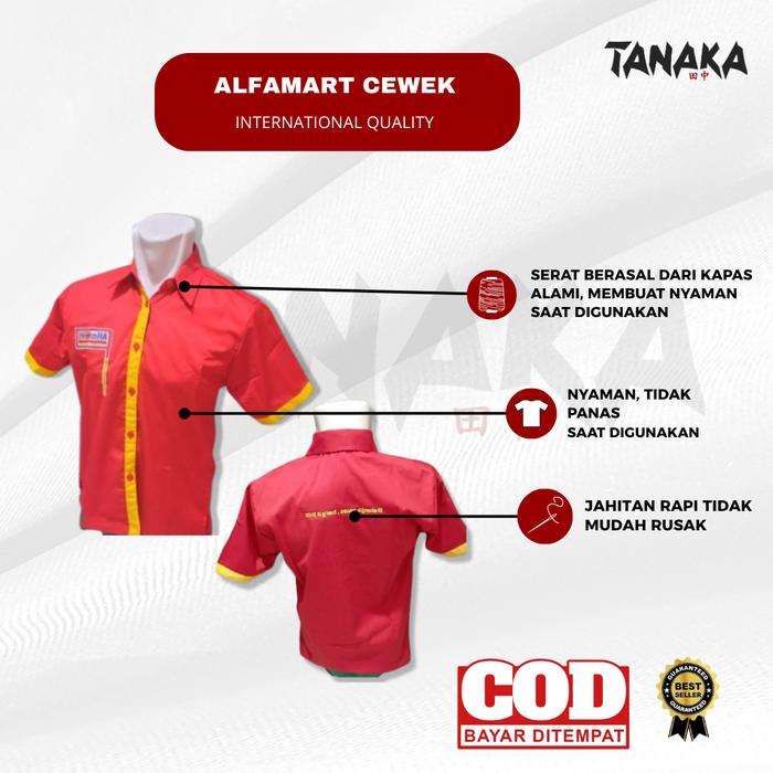 Baju Seragam Alfamart Cewek || Seragam Alfamart || Seragam Kerja Alfamart Cewek || Seragam Alfamart