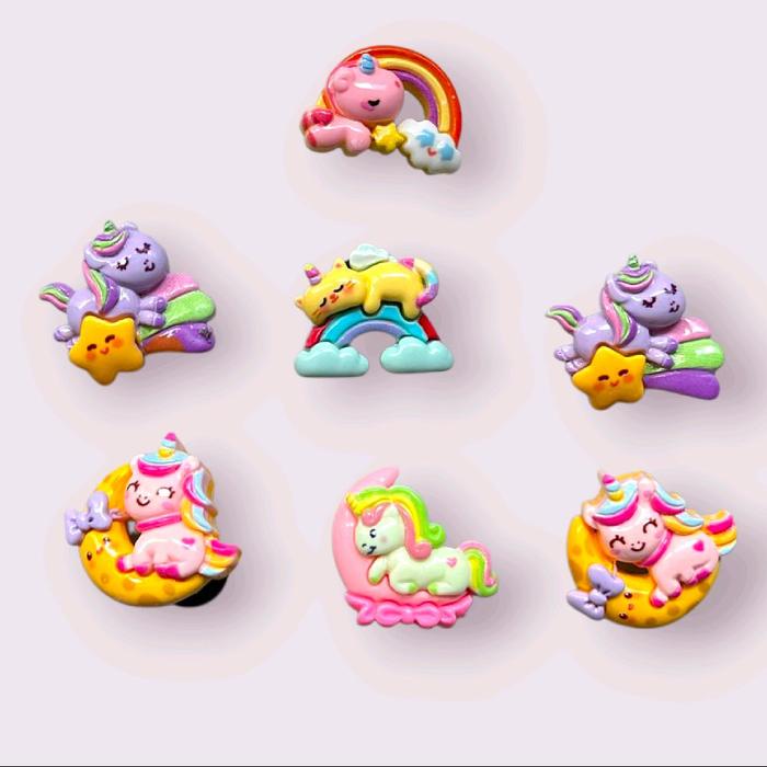 TERBARU AKSESORIS SANDAL JIBBITZ UNICORN PIN SANDAL BAIM SEPATU CHARM KARAKTER MENARIK LUCU VIRAL KE