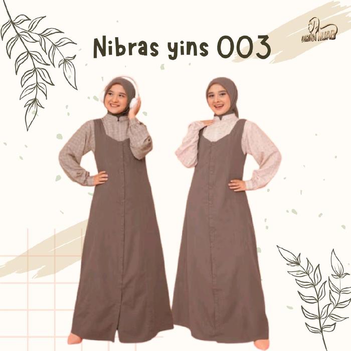 Nibras yins 003 / Gamis remaja nibras / Gamis Inner outer