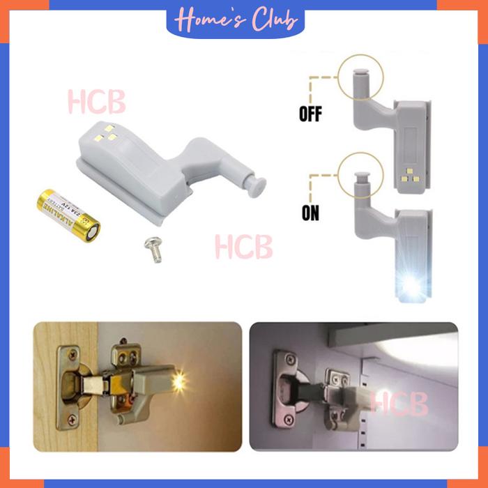 Hinge Light Led / Lampu Led Engsel Pintu Lemari Pakaian Laci / Lampu Engsel Pintu Lemari Cabinet