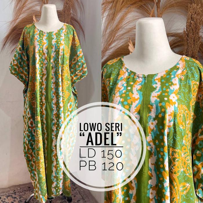 [Soft] LAMOZA Daster Batik Lowo Kalong Kelelawar Jumbo Rayon Super Adem Busui Friendly/Daster Batik 
