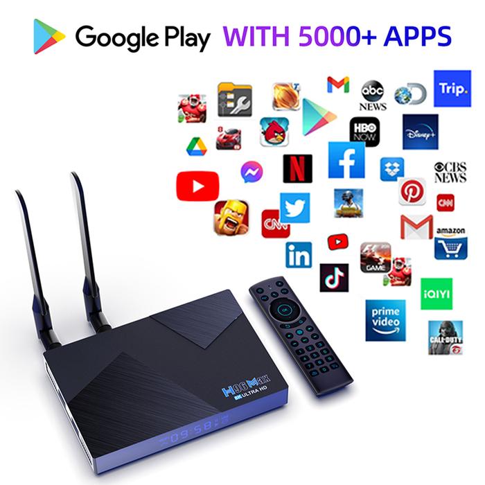 Android 12 TV Box H96 MAX V58 Rockchip RK3588 Octa Core 8GB DDR4 RAM