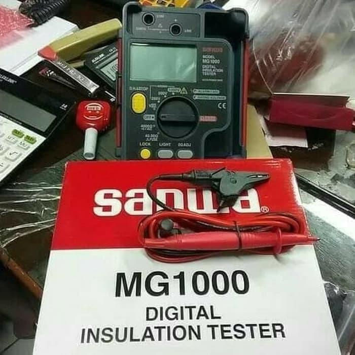 Sanwa Mg1000 Digital Insulation Tester Megger 1Kv Mg-1000 Asli