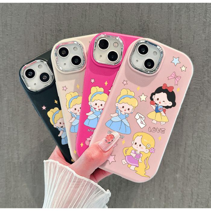 【Sinko Case】 Untuk Iphone 11 13 xr 11 pro max case hp 15 Lovely princesses 15 pro max 11 pro max cas