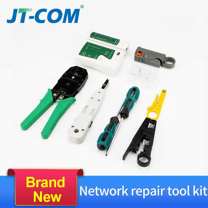 14 pcs/set LAN Network Repair Tool LAN Cable Tester RJ45 Crimping