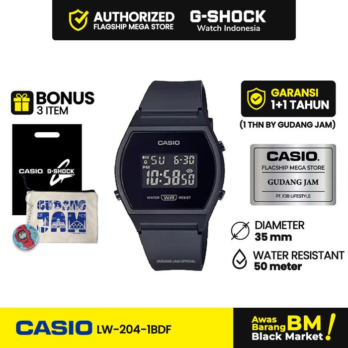 Casio LW-204-1B Jam Tangan Digital Wanita