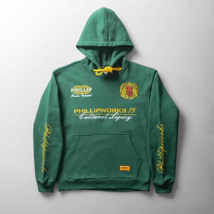 Racing Crown Green Hoodie Phillip Works Outer