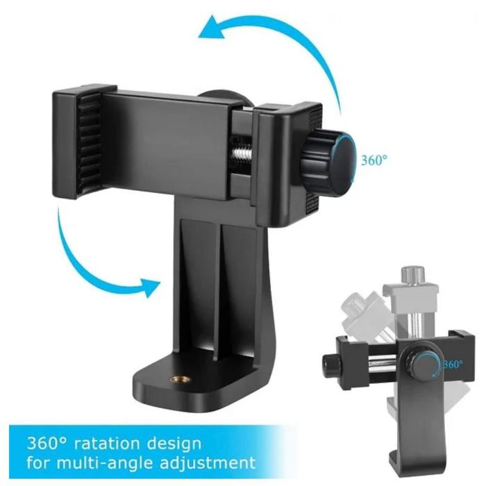 Holder U Premium 360 Derajat Rotate Design Holder U Hp Vertikal Horizontal Tongsis Tripod