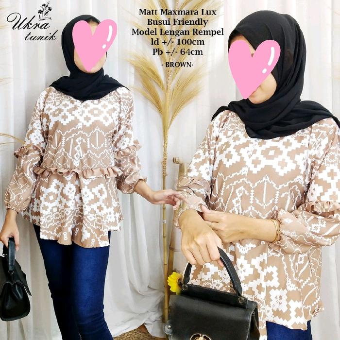 Blouse Atasan Wanita Tunik Atasan Wanita Maxmara Lux