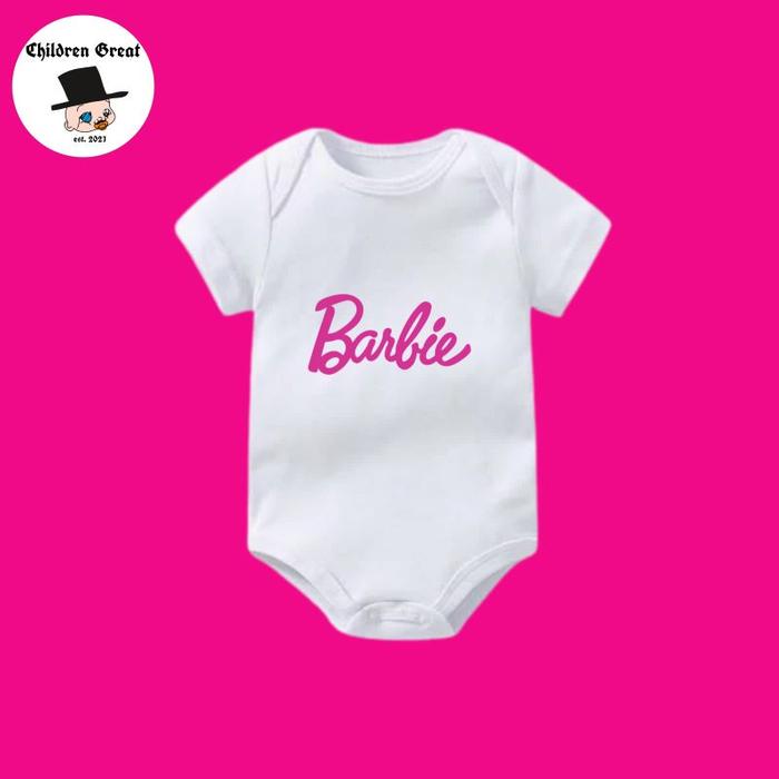 kaos baju bayi BARBIE tshirt kartun mattel tee jumper baby kids kaus pendek usia 0 1 2 3 4 5 6 7 8 9