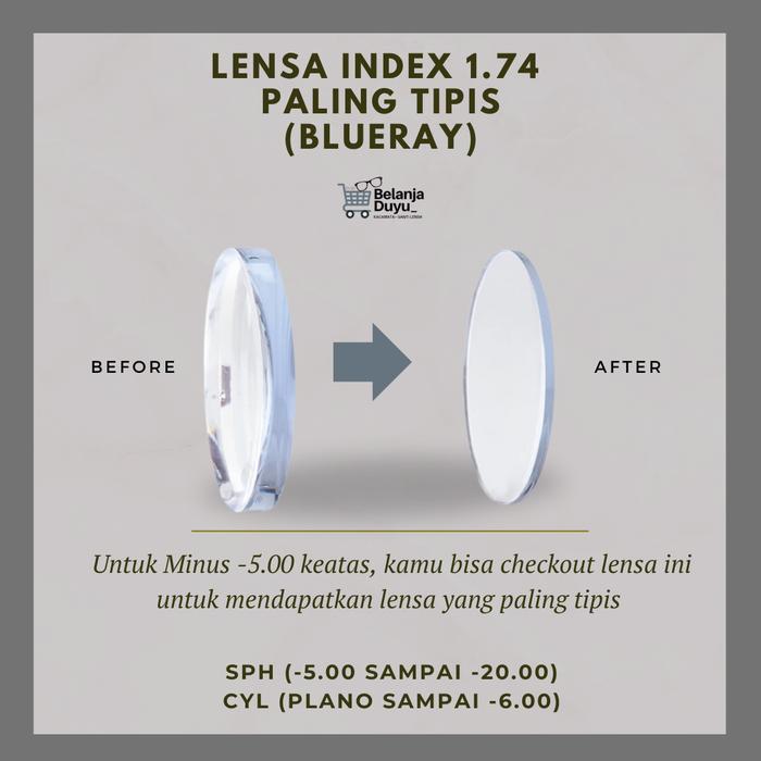 LENSA INDEKS 1.74 DITIPISIN BLUERAY BELANJA DUYU