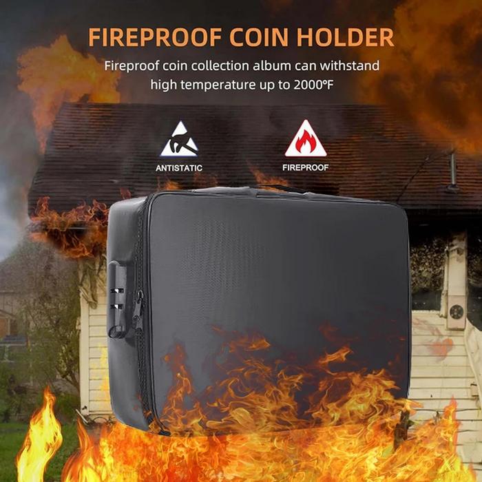 Tas Penyimpan Dokumen Tahan Api & Air Koper Berkas Dokumen Sertifikat Tempat Berkas Map Tas Penyimpa