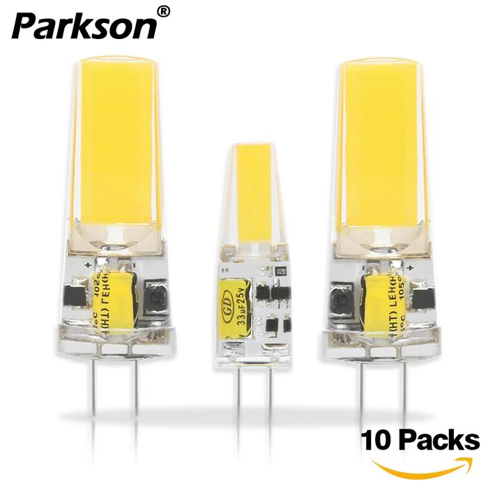 10 Buah LED COB G4 G9 E14 Bohlam Lampu Diabel AC/DC 12V 220V 6W 9W