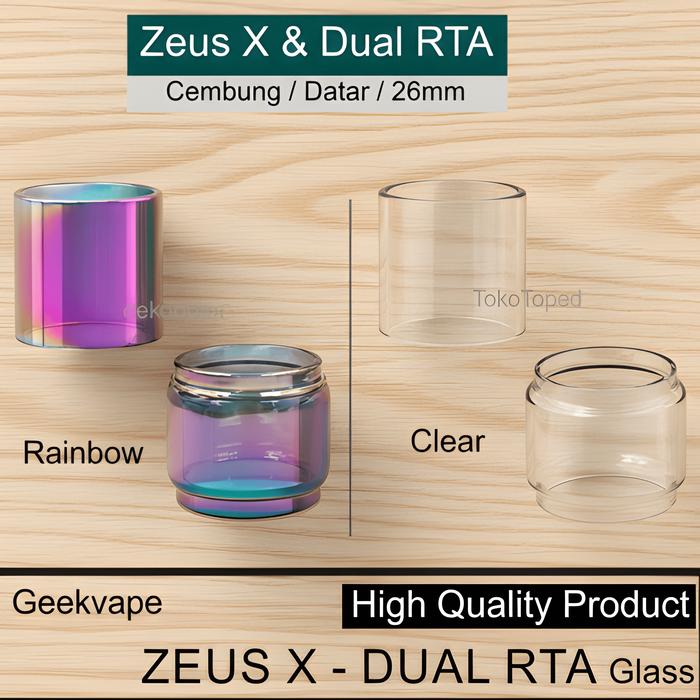 PALING DICARI DEAD RABBIT V3 RTA Kaca Tabung Rainbow Replacement Glass Ready