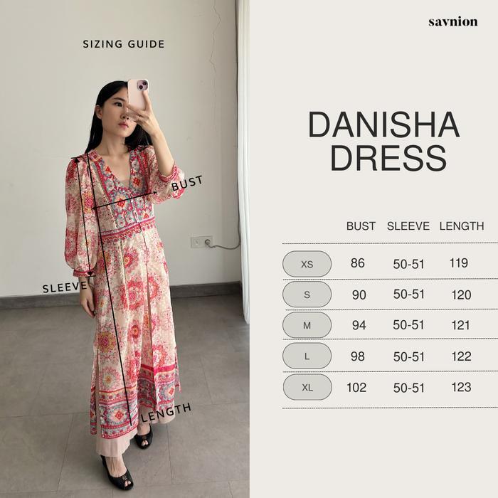 Terbaik Savnion - Danisha midi dress /tunic outer Terimakasih