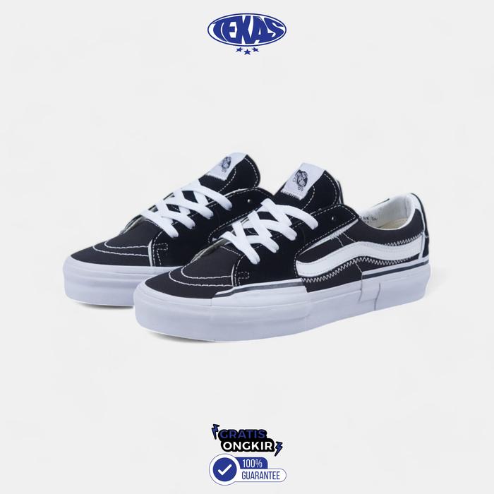 Vans Sk8 Low Reconstruct Hitam Putih