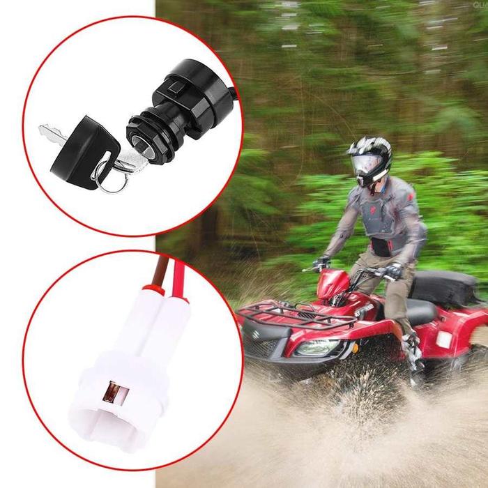 2 Pin Motor Pengapian Key Switch ATV Pengapian Key Switch Assembly