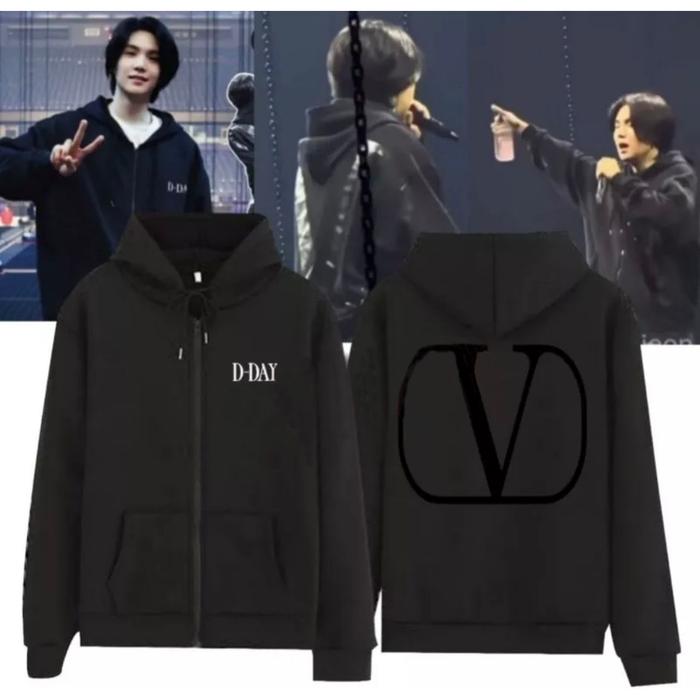 JAKET SUGA DDAY PREMIUM FLEECE MIN YOONGI TOUR D-DAY