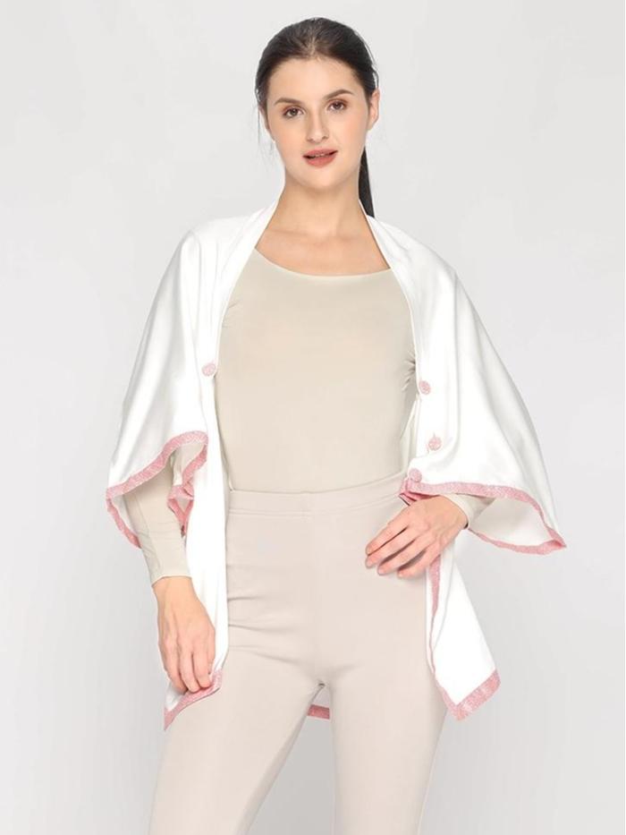 KOINOBORI TSUBASA SHIROI RAYON X BATIK OUTER WANITA