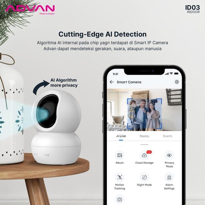 Cctv Avaro Ipcam Smart Ip Camera Wireless Portable Baby Kamera Full Hd 1080P 360° -Gratisongkir