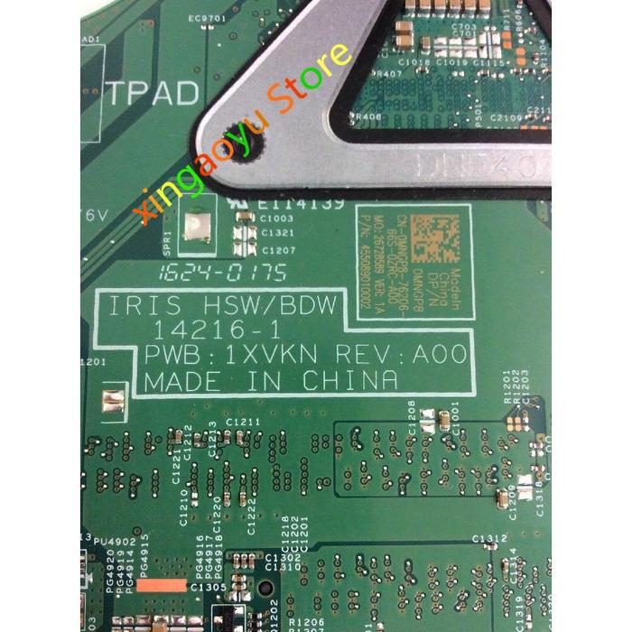 RH50G Papan Utama untuk Dell Alienware M14x R2 Motherboard Laptop