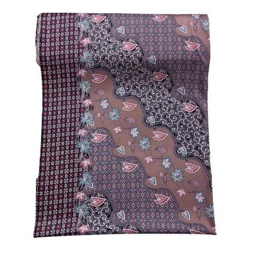 Kain batik sutra halus silk motif bunga harga meteran