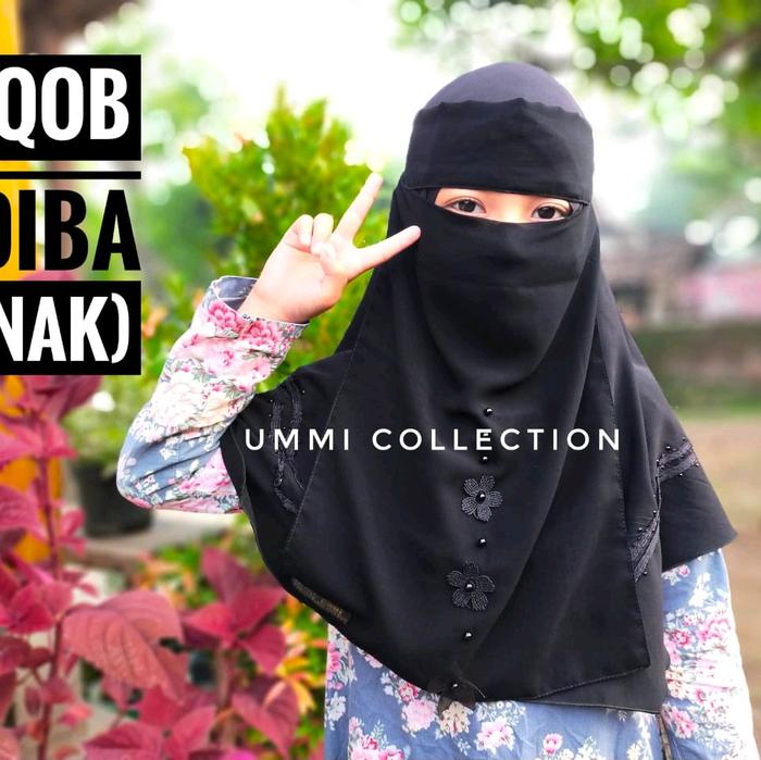 niqab adiba niqab anak bandana anak cadar anak motif bunga