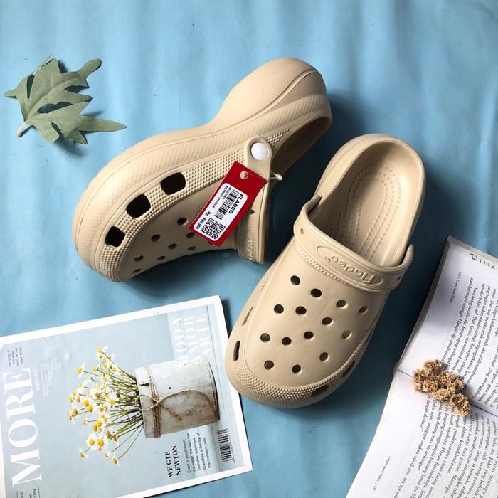 Sandal jelly wanita/crocs wanita/sandal slop/slip on Brand Fladeo