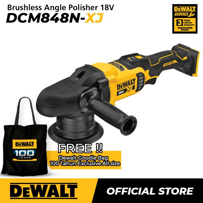 Dewalt Brushless Angle Polisher / Poles Baterai 18V DCM848N Unit Only