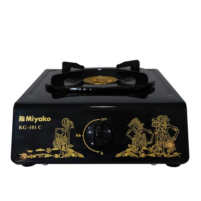 Miyako Kompor Gas KG-101 C WYG - 1 Tungku Hitam