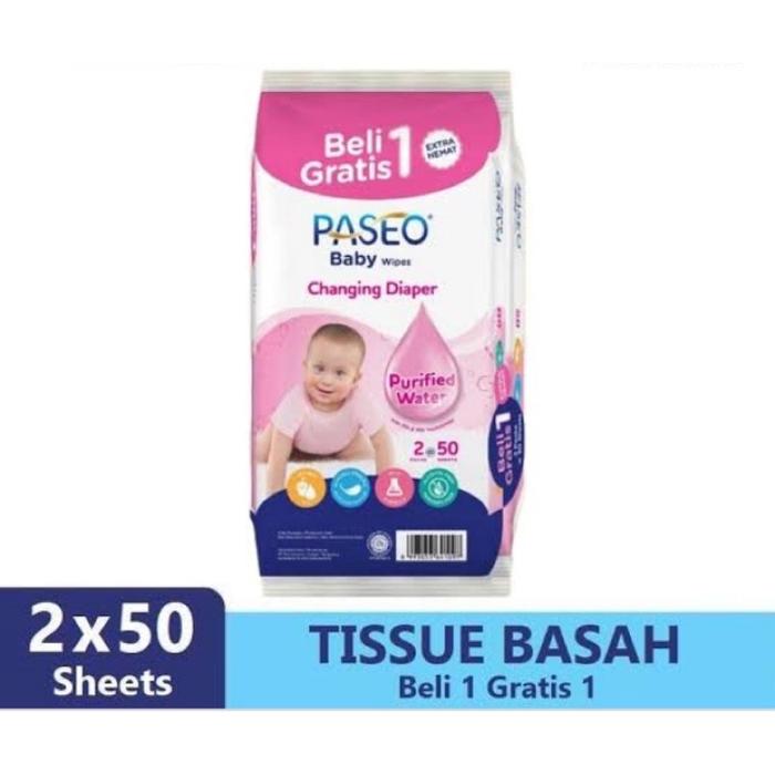 Tissue basah paseo wipes jojoba oil beli 1 gratis 1 PROMO!!!