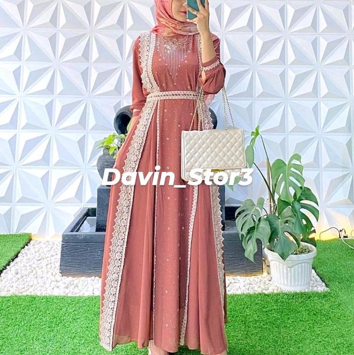 Gamis Abaya || Gamis Pesta || Gamis Ceruty Baby Doll