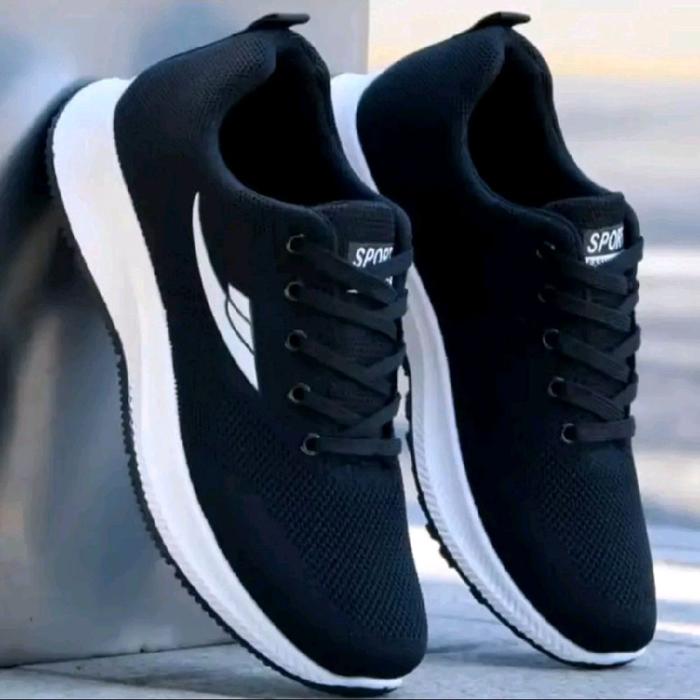 ZERONINE Sepatu Sneakers Pria Casual Terbaru untuk Olahraga Jogging dan Kegiatan Sekolah Gratis Kaos