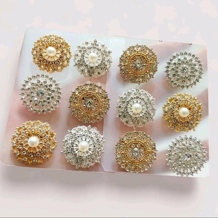 Paket Hemat Bros Mini Premium Isi 12 & 6 Pcs Motif Campur Bahan Alloy Kuat Tebal  Cocok Penganti Kan