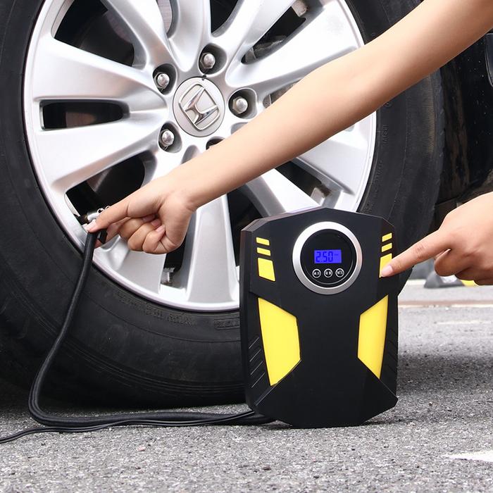 OTOHEROES Inflator Pompa Angin Ban Mobil Elektrik LCD Display - YD-787