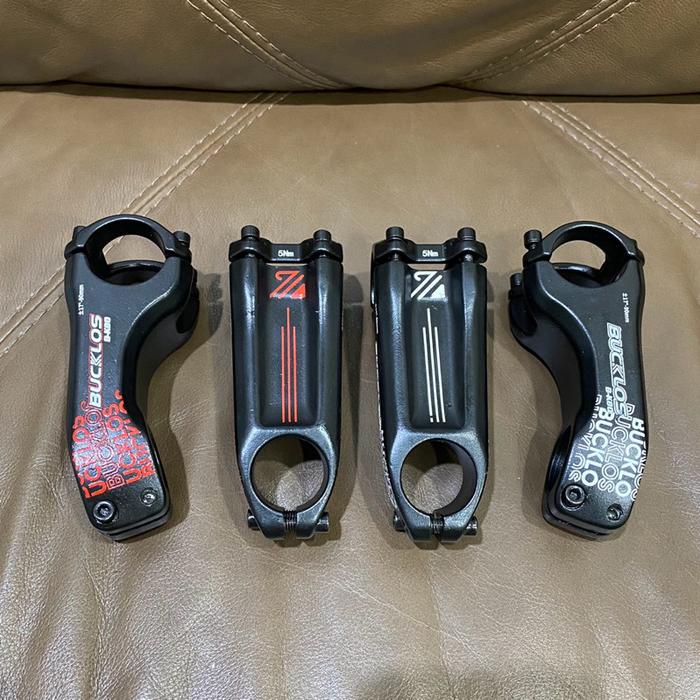 Stem Stang Sepeda Nunduk BUCKLOS -17 Derajat 90mm Oversize Bahan Alloy