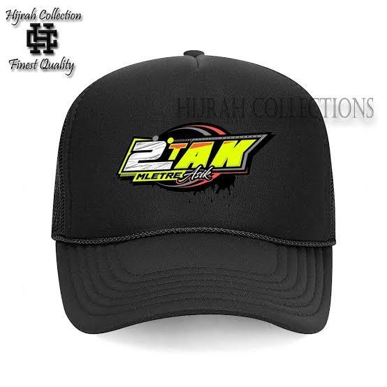 TOPI TRUCKER TOPI JARING 2 TAK MLETRE ASIK