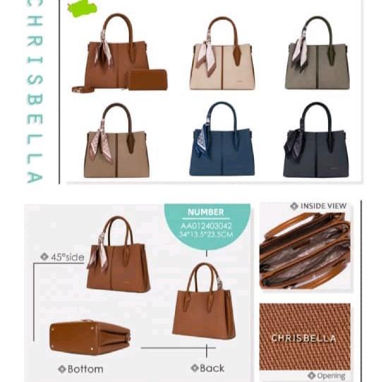 Set Tas dan Dompet Wanita dengan Syal Mamak Cantik