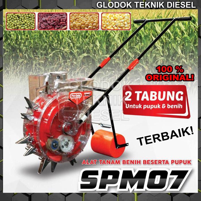 Alat Tanam Benih Sebar Bibit Jagung Biji-bijian Corn Seeder 2 & 1 Tabung 7 - 10 - 14 Mata TERBAIK OR